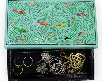 essay plan template printable Kashmiri Handmade Paper Mache Big Pencil Box, Hand Painted Pencil Box boho Office Decor, Lacquered Paper Mache Pen Pencil Case
