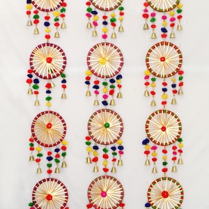 Traditional Indian Decor pom pom hanging, Indian Wedding Decor, Dholki Decor, Mehendi Decor, Haldi Decor, Sangeet Decor, Diwali Decoration