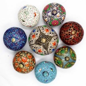 Scatola di forma ovale di gioielli stampati a mano, scatola di cartapesta, regalo per lei, scatola di gioielli ad anello ecologica, custodia per gioielli, regali per le donne