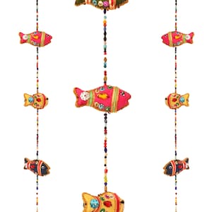 INDIAN Handmade Traditional Fess  Wall Hanging, Home Decor String, Gift For Home & Mom, Christmas Decoration, Bohemian Hippie Decor