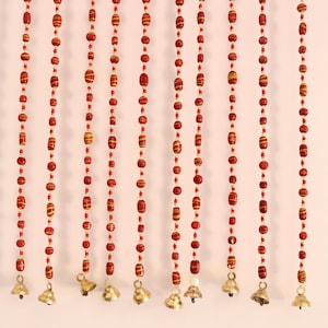 Bohemian Hippy Beaded Curtain for Doorways Multicolour Glass Beads Stands Strings Boho Home Decor Ornaments