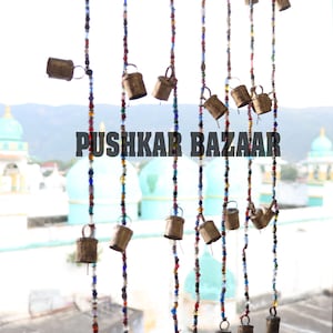 Bohemian Curtain , Glass Beads , Beaded Curtain , Hippy Curtain for Doorways , Bell Strings , Glass Beads Strands , Gemstones