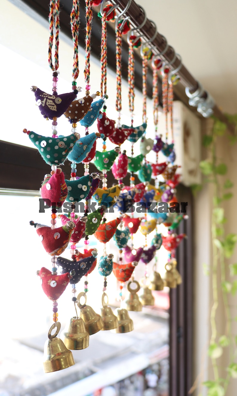 Door Hangings , Traditional Decor , Fabric Birds , garden decor , traditional tota ,   Prosperity Hens , small chickens ,  Wall String,
Traditional Decor , Traditional String