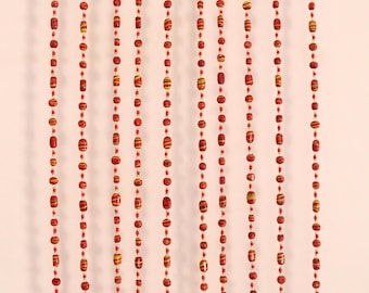 Bohemian Hippy Beaded Curtain for Doorways Multicolour Glass Beads Stands Strings Boho Home Decor Ornaments