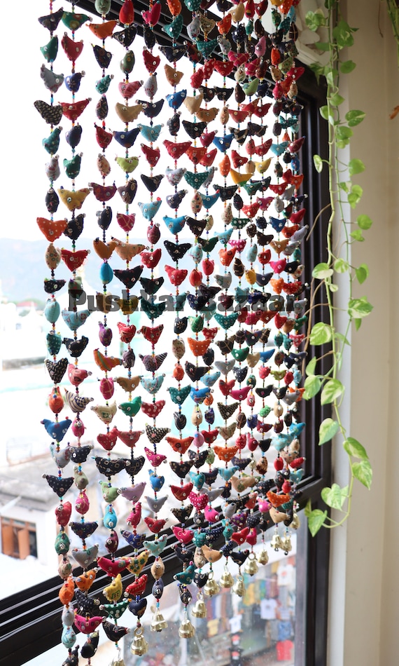 Indian Prosperity Hens  Hand-made Hanging Strand of Chickens Housewarming Gift or Mobile for Chicken Lovers