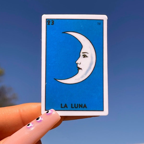 La Luna (Lotería) Vinyl Laminated Sticker