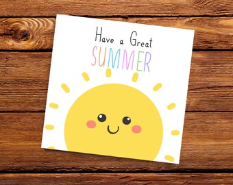 PRINTABLE Have a great Summer Tag, Summer Gift tag, Printable Tag, cookie tag, Appreciation Tag, Printable Teacher Tag, Last Day of School