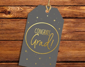 Graduation Tag, Congrats, Printable - Etsy