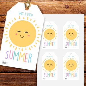 PRINTABLE Have a Great Summer Tag, Summer Gift Tag, Printable Tag ...