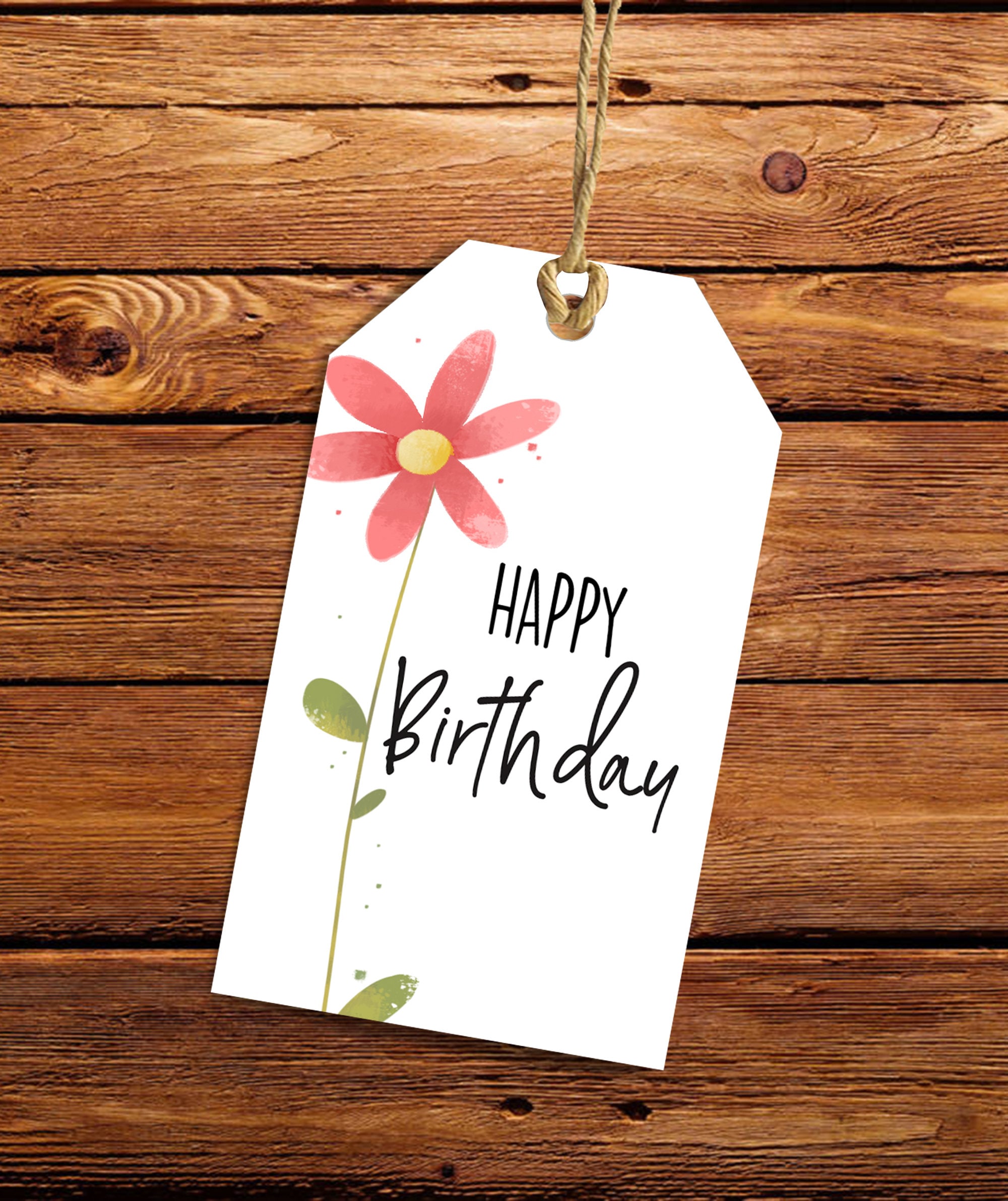 Printable Happy Birthday Tags Floral Birthday Tag Birthday Party Tag Printable Happy Birthday Tags Floral Birthday Tag Birthday Party Tag