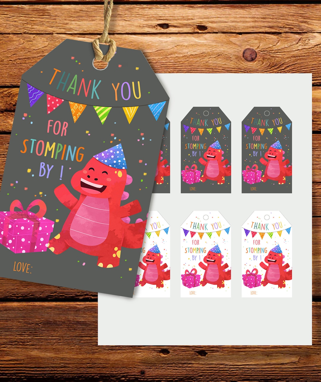Thank You for Stomping by Tag, Printable Thank You Tag, Printable