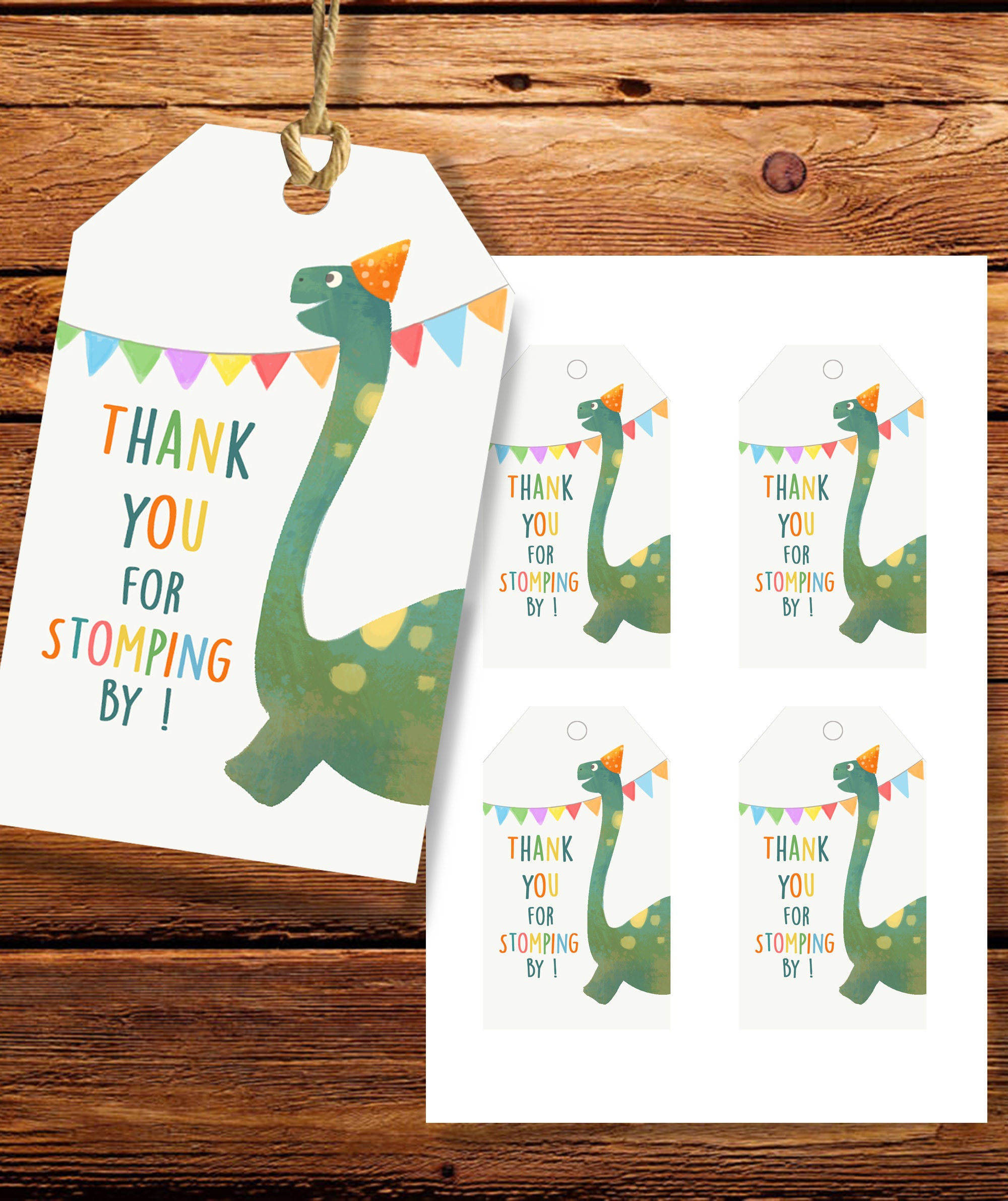 Thank You for Stomping by Tag, Printable Thank You Tag, Printable ...