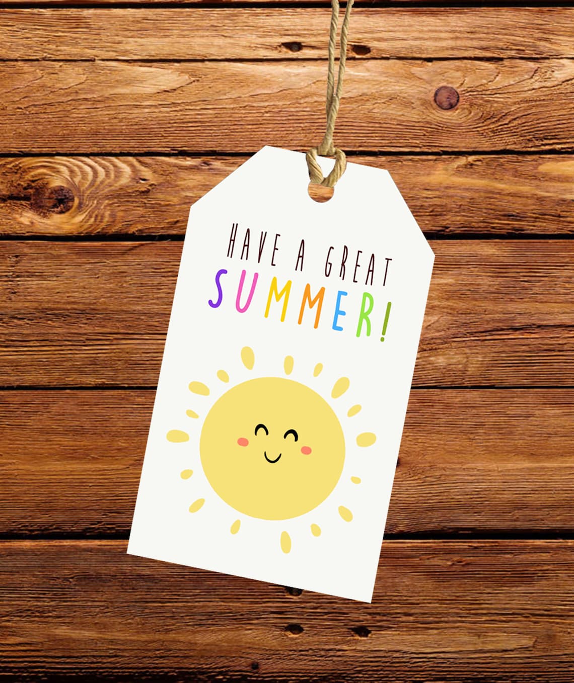 PRINTABLE Have a Great Summer Tag Summer Gift Tag Printable Etsy