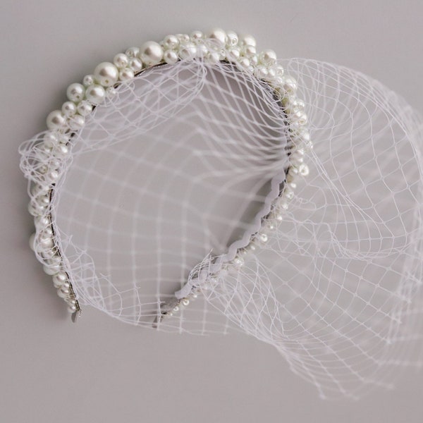 birdcage wedding veils and headpieces