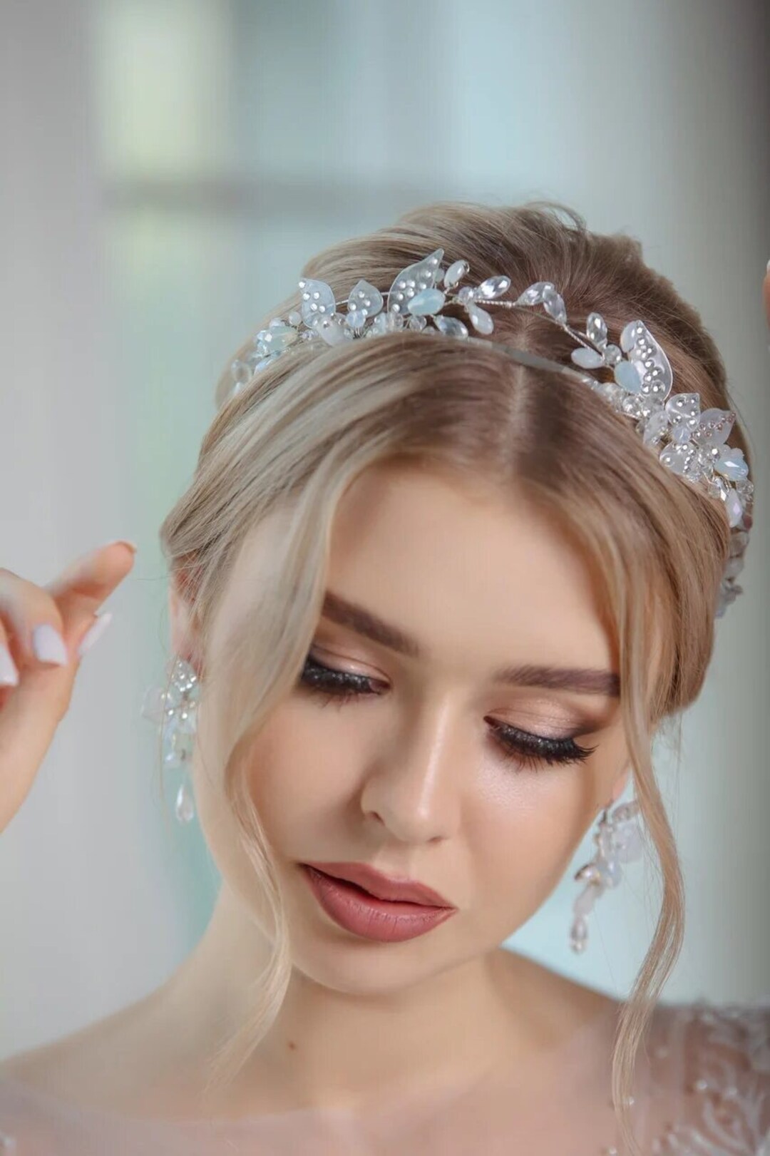 Bridal Floral Vine Hairpiece, Vine Hair Piece Wedding, Wedding Tiara