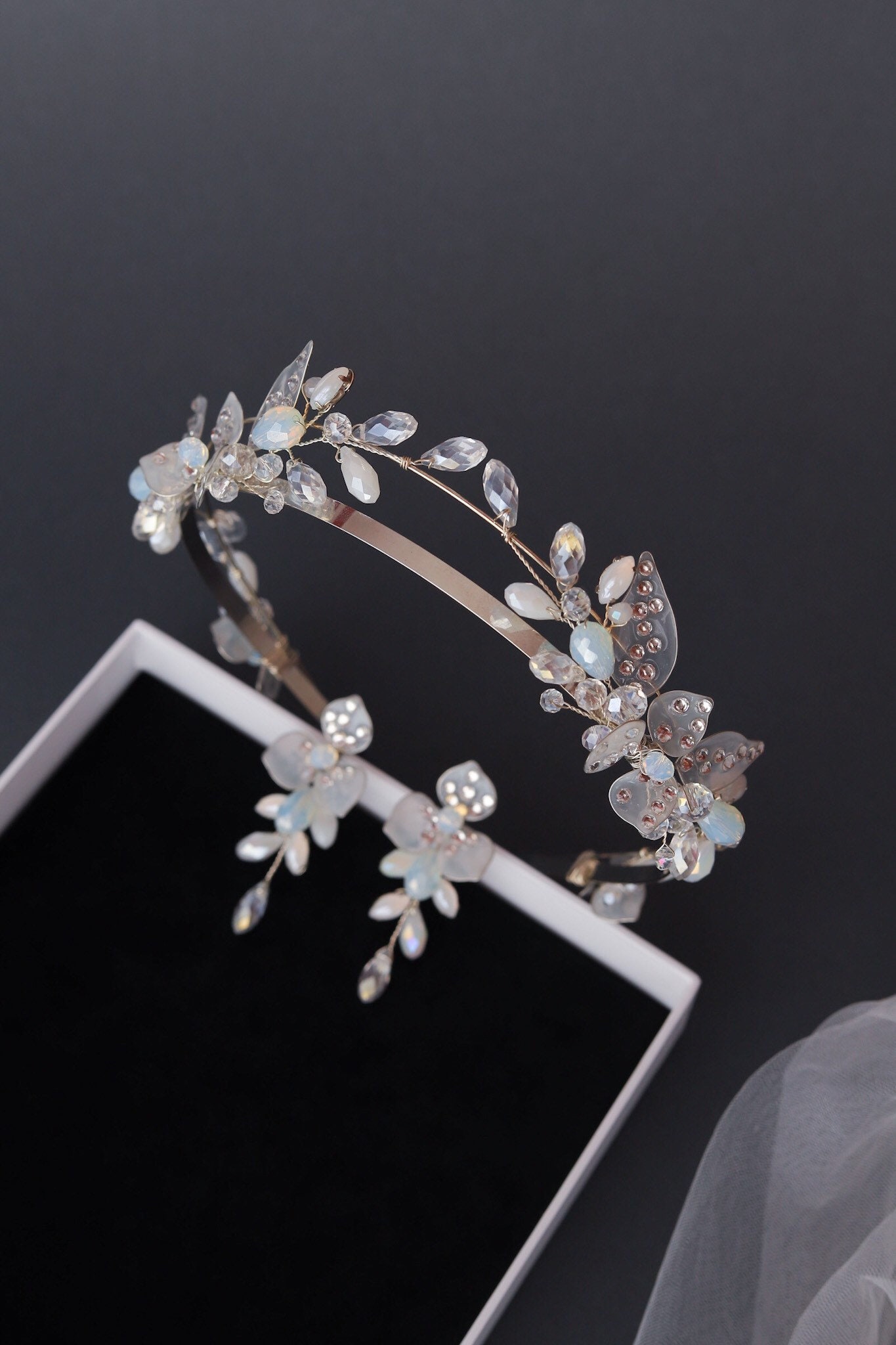 Bridal Floral Vine hairpiece Vine hair piece wedding Wedding Etsy