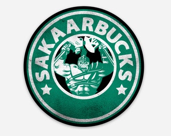 SAKAARBUCKS Hulk Ragnarok Coffee Sticker, 3-inch circle