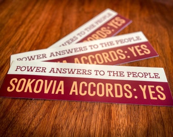 Sokovia Accords MCU Bumper Sticker
