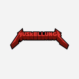 MUSKELLUNGE - rock & roll muskie fishing bumper sticker