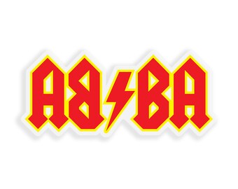 Swedish Rock & Roll - 3-inch clear vinyl sticker