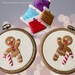 Gingerbread Candy Cane Embroidery Pattern, Christmas Decor (PDF Pattern ...