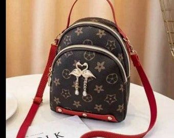 louis vuitton red mini backpack