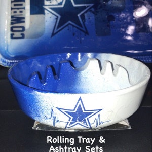 Dallas Cowboys Rolling Tray Set image 1