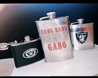 Fan Flasks Handmade personalizeable - Any Team