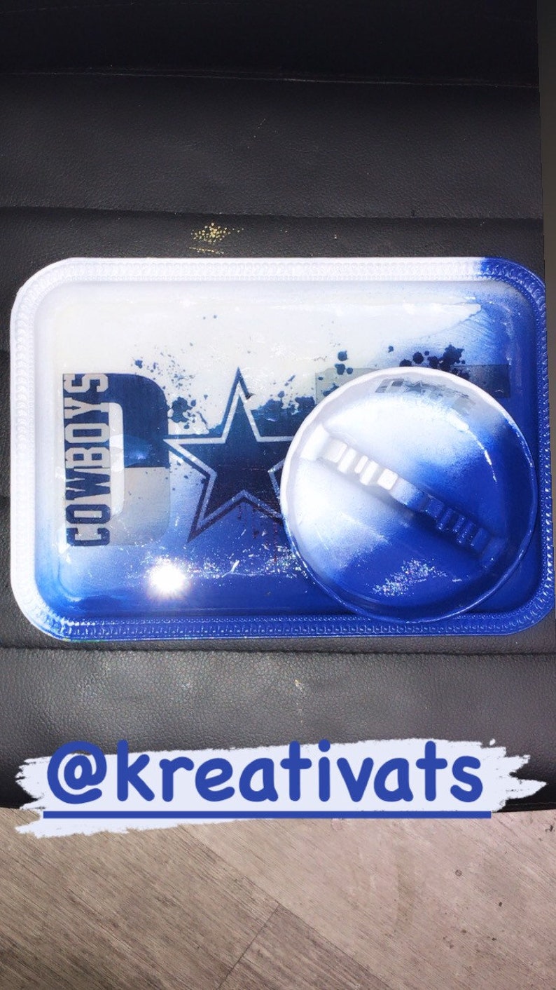 Dallas Cowboys Rolling Tray Set image 5