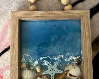 Ocean Art Wall Decor Handmade Wooden Wall Hanging