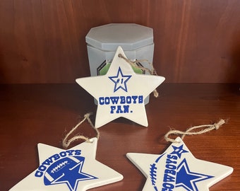 Dallas Cowboys Ceramic Star Ornament Wall Decor