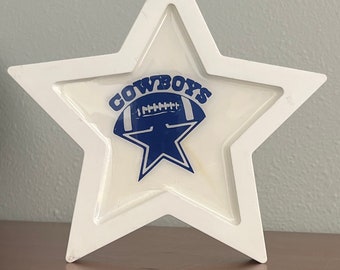 Dallas Cowboys Star Desk / Wall Decor ManCave Ready