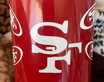 San Francisco 49ers Personalizeable Ceramic Coffee Mug - handmade 16oz