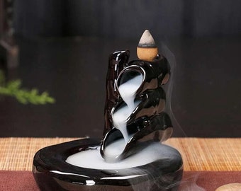 Waterfall Ceramic Back Flow Incense Holders