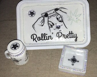 Rolling’ Pretty Rolling Tray Gift Set