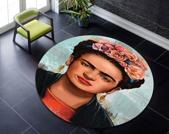 Frida Kaklo Floral Exotic Portrait Floor Carpet Non-skid Door Bath Mat Home Rugs Frida Kaklo Floral Exotic Portrait Floor Carpet Non-skid Door Bath Mat Home Rugs