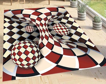 Optical Illusion Rug Etsy Optical Illusion Rug Etsy