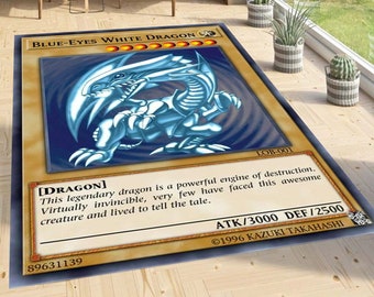 Blue Eyes White Dragon Etsy