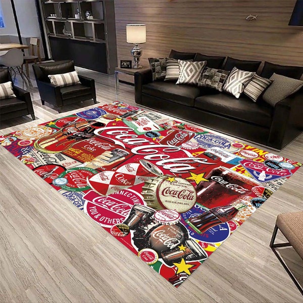 Coca Cola Rug Etsy