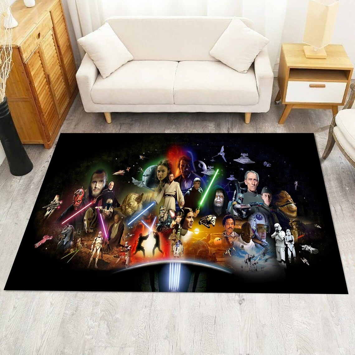 Alfombra de habitación para niños alfombra de Star Wars Etsy España