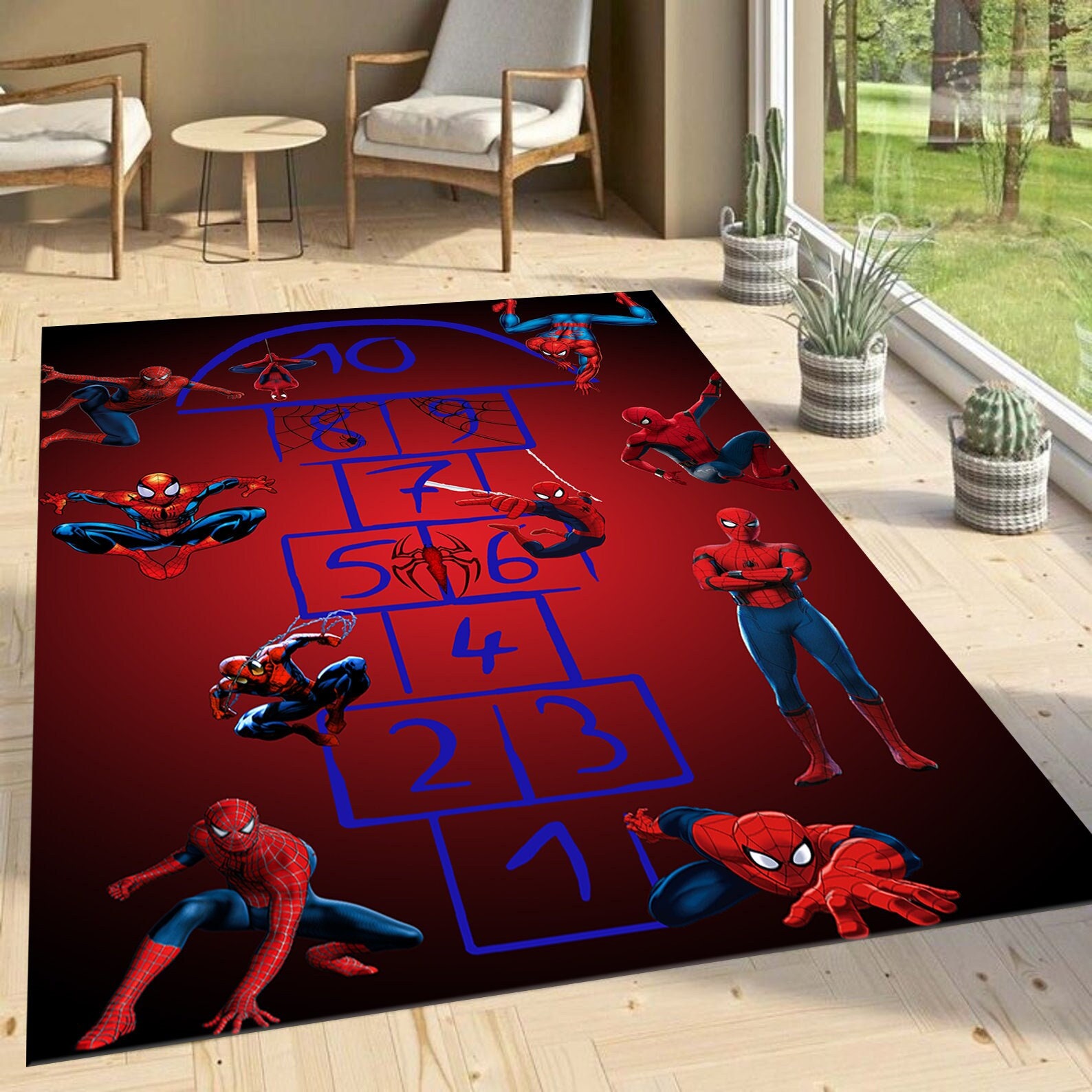 Verdikken Wanneer vaak Spiderman Spiderman Rug Kids Gift Rug Spiderman Patterned - Etsy België