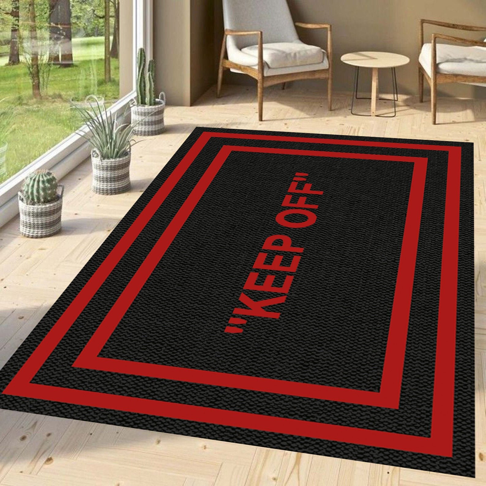 Keep Off Rug Area Rug Rug Carpet Personalized Gift Themed Etsy