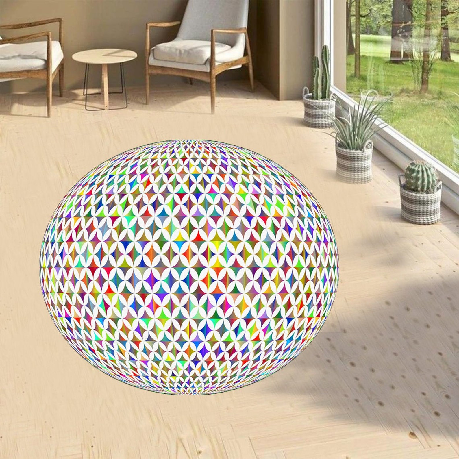 Disco Ball Carpet Round Rug Round Carpet Disco Ball Etsy