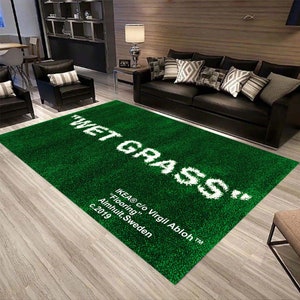 Wet Grass Patterned Carpet,wet Grass Carpet,wet Grass,home Decoration ...