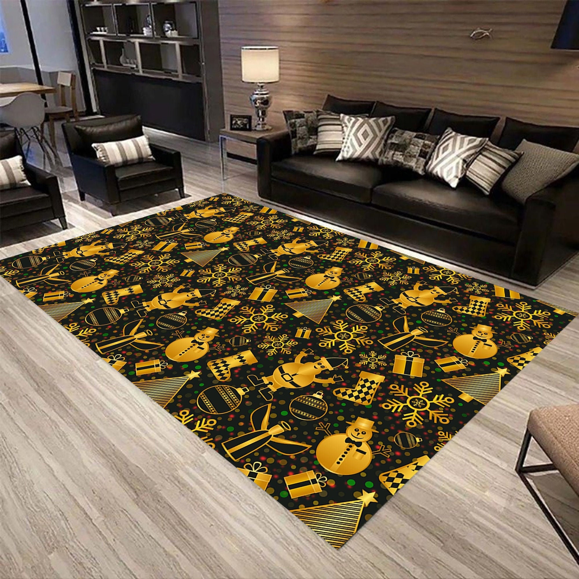 Or, tapis doré, tapis à motif doré, carpette, tapis moderne, tapis  populaire, tapis à thème, décoration d'intérieur, cadeau pour lui, cadeau  pour lui, 3D, tapis à motif, tapis décoratif -  Canada