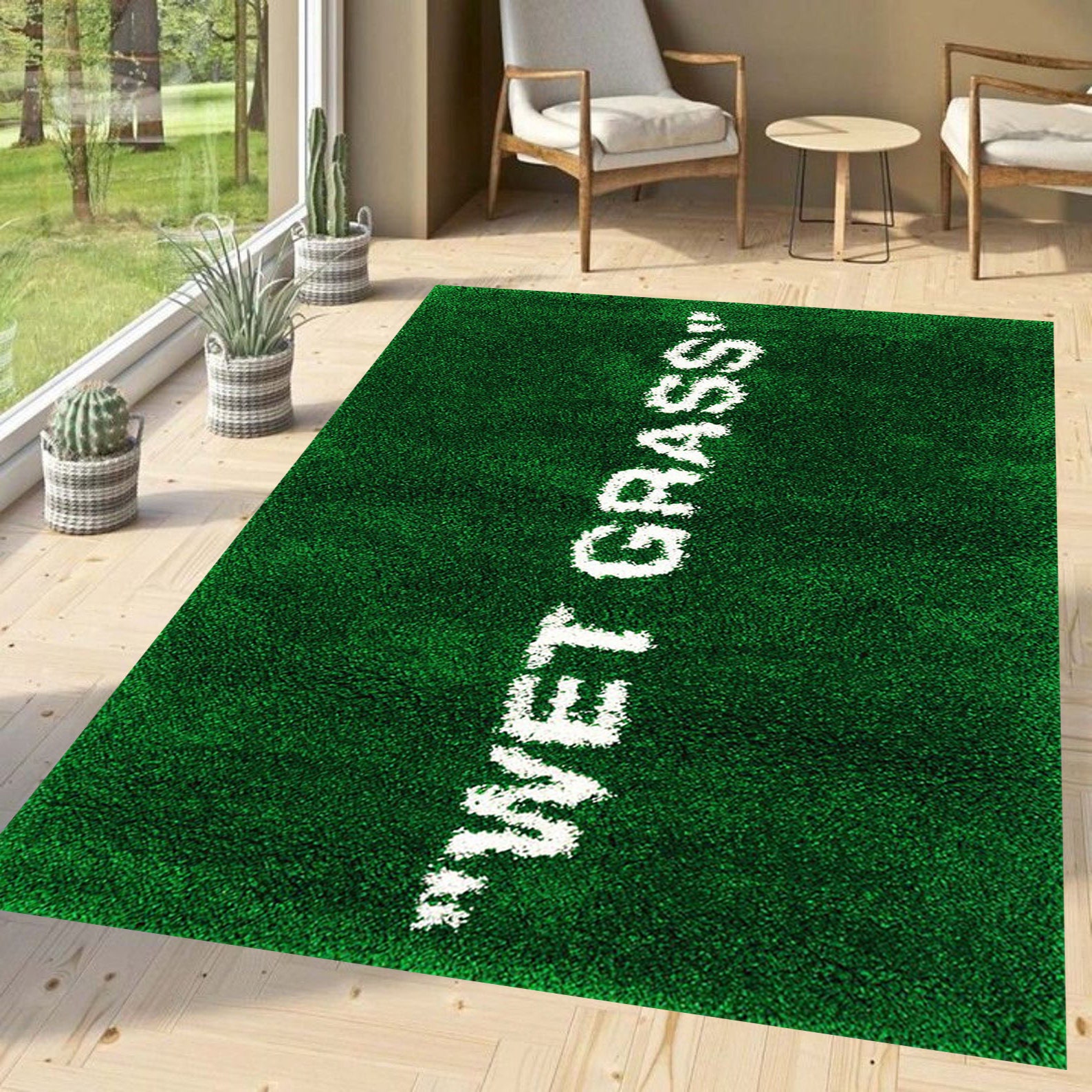 Wet Grass Patterned Carpet Wet Grass Carpet Wet GrassNon Etsy