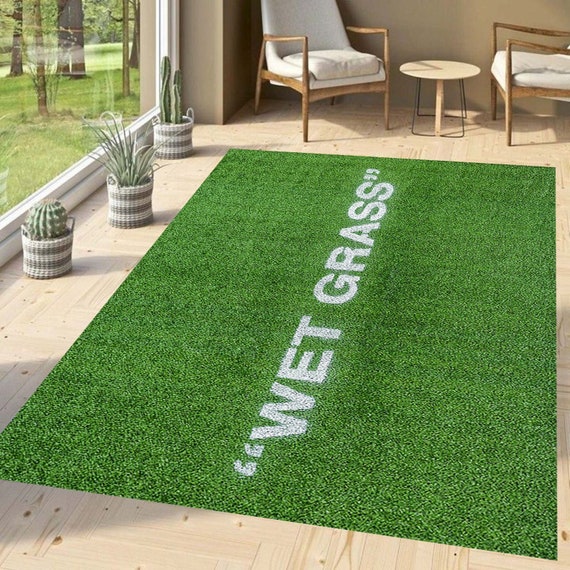 Wet Grasswet Grass Patterned Carpet Wet Grass Carpetarea - Etsy