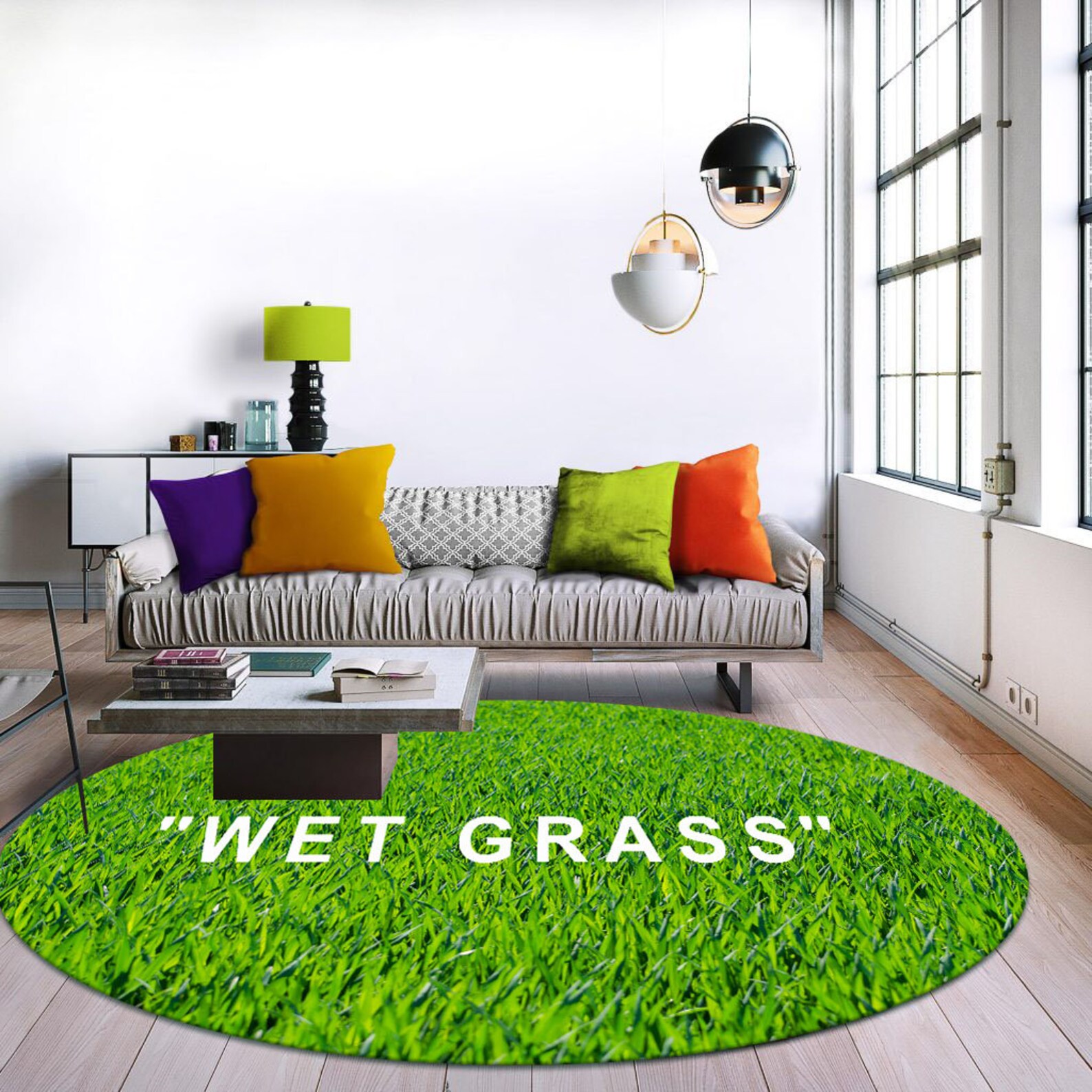 Wet Grass Patterned Rug Wet Grass Rug Wet Grass Wet Grass Etsy