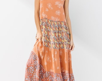 chinese dress ladies Off-White Flowerful Birds Maxi Dress – FARM Rio