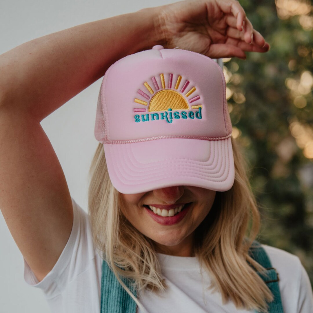 Pink Rv Hat Sunkissed Foam Trucker Hat (light Pink) - Etsy